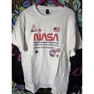 Kids NASA Graphic Tee T-Shirt, White, XL
